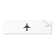 passenger Aeroplane Bumper Sticker
