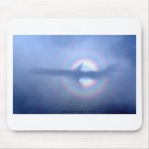 Passenger Aeroplane Reflection Rainbow Photo Art Mousepad