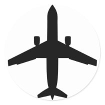 passenger Aeroplane Stickers