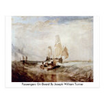 Passengers On Board By Joseph William Turner Post Card