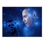 Passing of the Torch, John F. Kennedy Barack Obama Post Card
