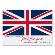 Passing Out Parade Congratulations Union Jack Greeting Card