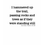 Passing Rocks and Trees t-shirts