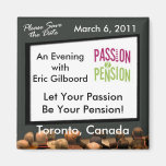 Passion2Pension Please Save the Date Magnet