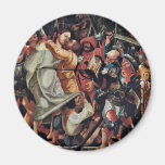 Passion Altar Right Wing Outside The Top: Betrayal Fridge Magnet
