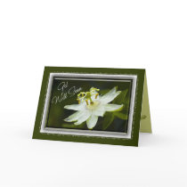 Passion Flower Get Well Card