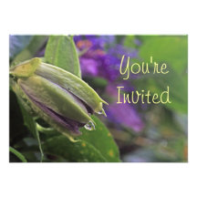 Passion Flower Invitation