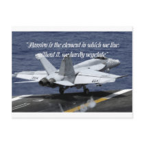 "Passion is the element in which we live; without Post Card