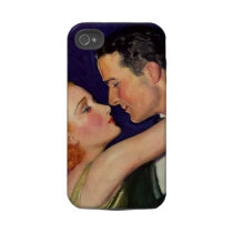 Passionate Lovers Vintage Illustration Tough Iphone 4 Cover