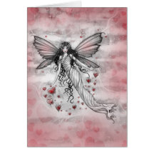 Passionate Sky Fairy Valentine Card