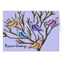 Passover birds Card