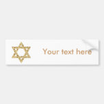 Passover Matzoh Star of David Bumper Sticker