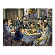 passover meal postcard