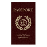 passport business card template
