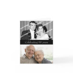 Past and Present Diamond Anniversary Invitation cards
