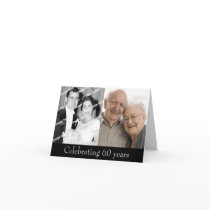 Past and Present Diamond Anniversary Invitation