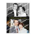 Past and Present Golden Anniversary postcard