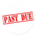 Past Due stickers