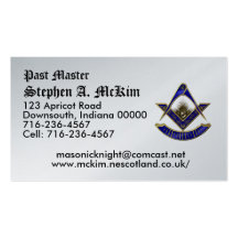 Past Master  Business Card