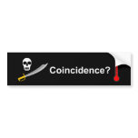 Pastafarianism - Coincidence? bumper stickers