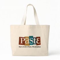 Paste Block Logo Tag on Bottom Colour Tote Bags