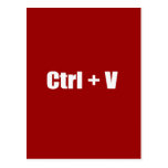 Paste - CTRL + V Post Card