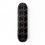 Pastel ASL I Love You Skateboard