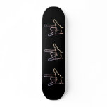 Pastel ASL I Love You Skateboard