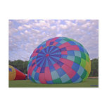 Pastel balloon inflating, xlta event post card