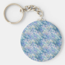Pastel Blue Abstraction Key Chain