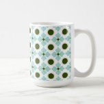 Pastel Blue and Green Abstract mugs