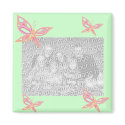 Pastel Butterfly template magnet