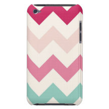 Pastel chevron zigzag stripes zig zag pattern chic barely there iPod case