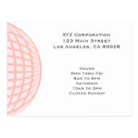 Pastel Circle Globe Corporate Business Post Cards