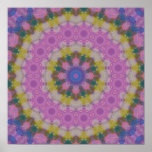Pastel Colors Mandala Poster