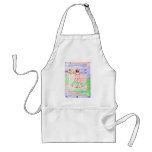 Pastel Colourized DaVinci Proportion Man Drawing aprons