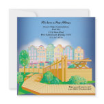 Pastel Condos - Moving Announcement invitations