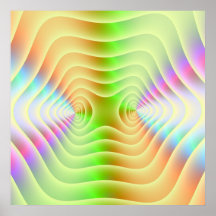 Pastel Contours Poster
