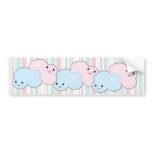 pastel cute kawaii clouds bumper stickers