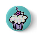 pastel dots cupcake buttons