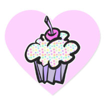pastel dots cupcake stickers