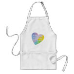 Pastel Droplets Angel Heart Aprons