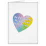 Pastel Droplets Angel Heart Card