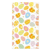 Pastel easter eggs business card