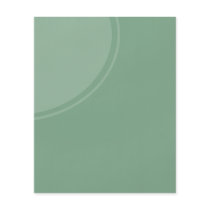 Pastel Green mod circle Flyer Design