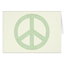 Pastel Green Peace Sign