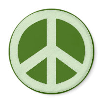Pastel Green Peace Sign