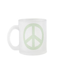 Pastel Green Peace Sign Coffee Mug