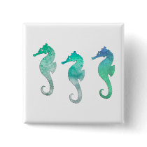Pastel Green Watercolor Seahorses