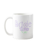 Pastel Lilac Flowers Bride mugs